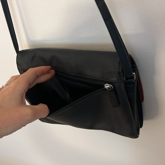 Derek Alexander East-West 3/4 flap Black Crossbody Bag - Picture 5 of 10